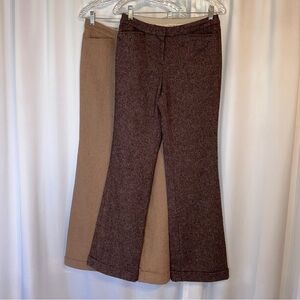 George‎ Women's Dual-Tone Trousers in Brown and Tan